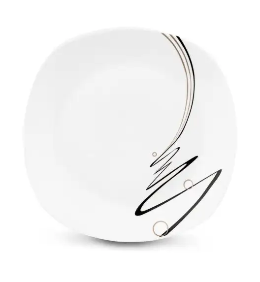 TADAR WSTĘGA Serwis obiadowy 18 elementów dla 6 osób / porcelana