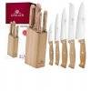 GERLACH COUNTRY Komplet 5 noży w bloku / 6 el / drewniana rękojeść