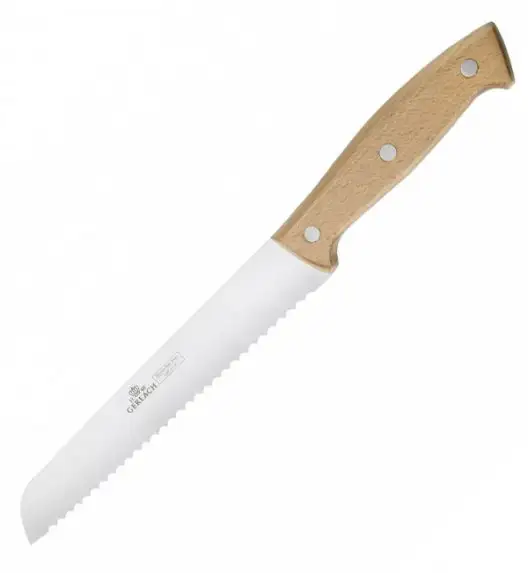 GERLACH COUNTRY Komplet 5 noży w bloku+ ostrzałka 2w1 + deska dębowa
