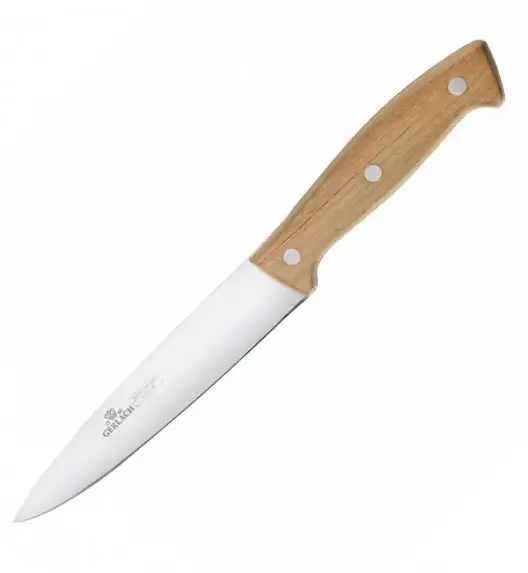 GERLACH COUNTRY Komplet 5 noży w bloku+ ostrzałka 2w1 + deska dębowa