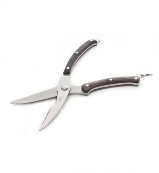 GERLACH COUNTRY Komplet 5 noży w bloku + ostrzałka 2w1 + nożyce do drobiu + deska 