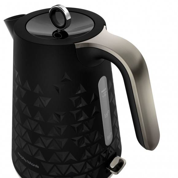 MORPHY RICHARDS PRISM JUG Czajnik elektryczny czarny 1,5 L / Tworzywo sztuczne / BPA FREE / 108251