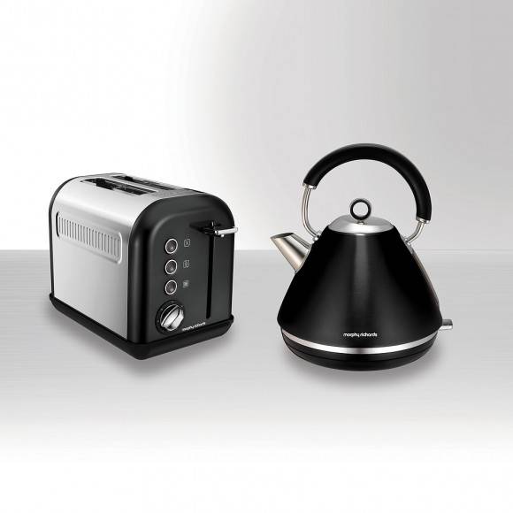 MORPHY RICHARDS ACCENTS Toster na 2 kromki czarny / Stal nierdzewna / 222013