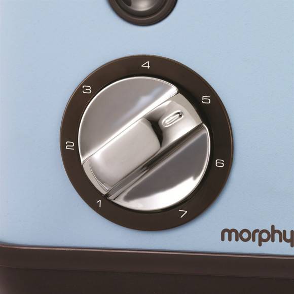 MORPHY RICHARDS ACCENTS Toster na 2 kromki lazurowy / Stal nierdzewna / 222003