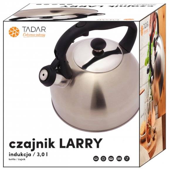 TADAR LARRY Czajnik ze stali nierdzewnej 3,0 L SATYNA / indukcja