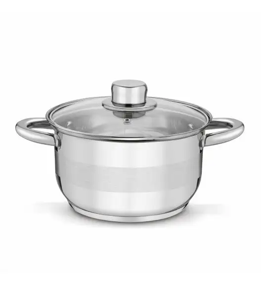 TADAR LUZON Garnek 2,3 l z pokrywką / stal nierdzewna / indukcja