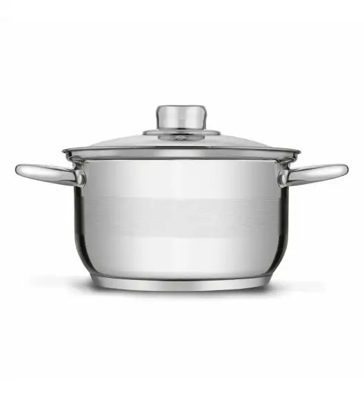 TADAR LUZON Garnek 2,3 l z pokrywką / stal nierdzewna / indukcja