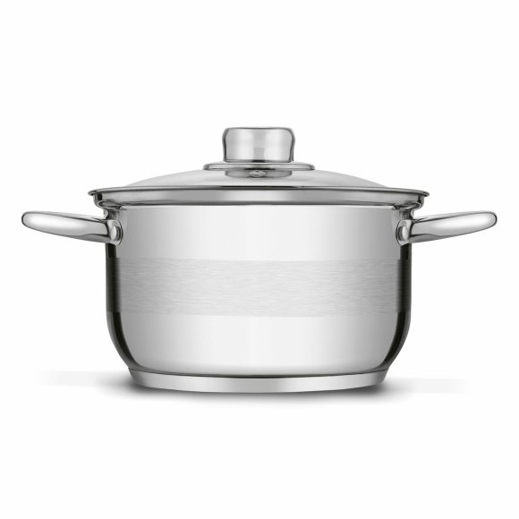 TADAR LUZON Garnek 2,3 l z pokrywką / stal nierdzewna / indukcja