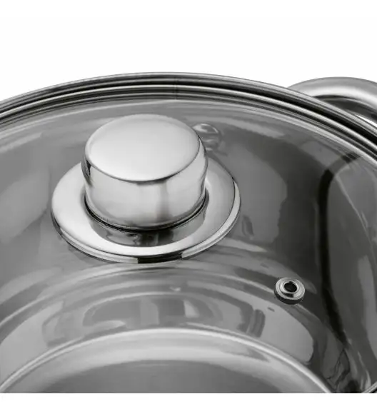 TADAR LUZON Garnek 2,3 l z pokrywką / stal nierdzewna / indukcja