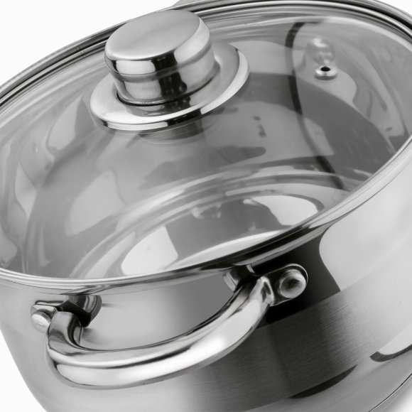 TADAR LUZON Garnek 2,3 l z pokrywką / stal nierdzewna / indukcja