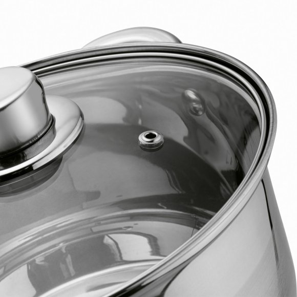 TADAR LUZON Garnek 2,3 l z pokrywką / stal nierdzewna / indukcja