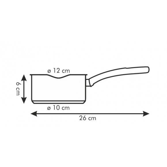 TESCOMA PRESTO Rondel 0,5 l z podwójnym dzióbkiem 12 cm / stal nierdzewna