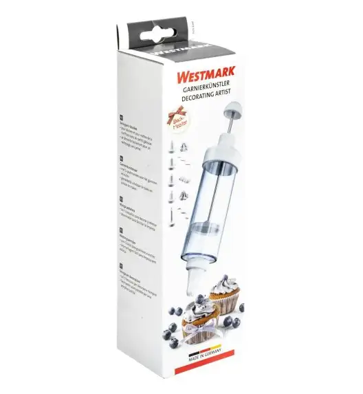 WESTMARK Strzykawka do dekorowania ciast 180 ml / 5 wymiennych końcówek / tworzywo sztuczne 
