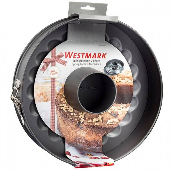 WESTMARK BACK-MEISTER Tortownica okrągła z 2 spodami ø 28 cm / stal