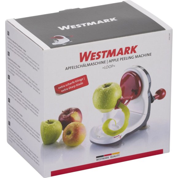WESTMARK LOOP Maszynka do obierania jabłek / stal nierdzewna / 24,5 x 11 x 17,5 cm