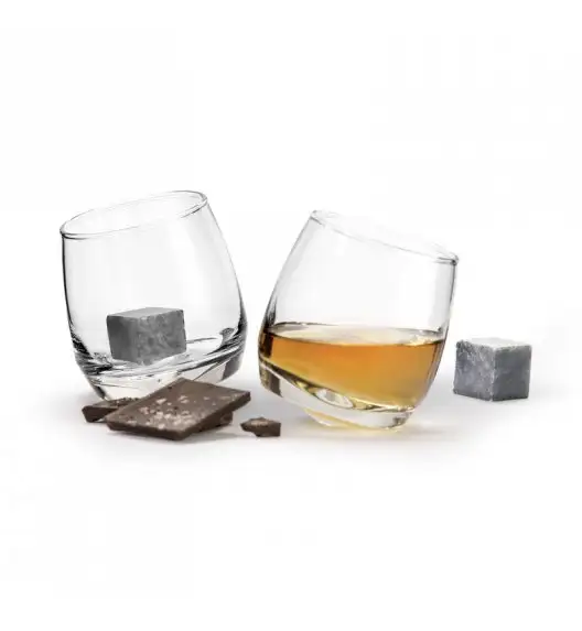 SAGAFORM CLUB Bujające się szklanki do whisky z kamieniami 2 kpl.