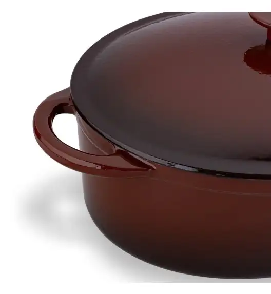 KÖNIGHOFFER Owalna gęsiarka / brytfanna żeliwna brązowa 4 l / emaliowana  