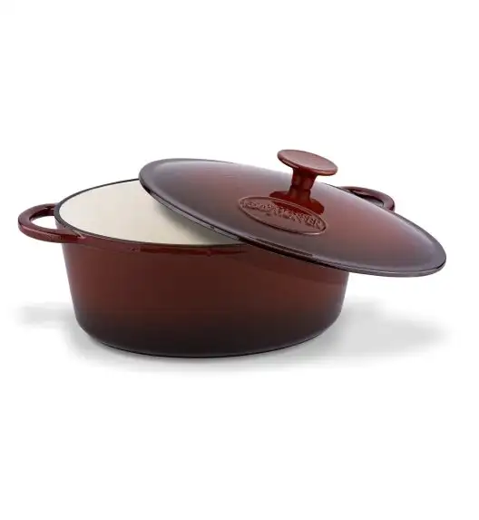 KÖNIGHOFFER Owalna gęsiarka / brytfanna żeliwna brązowa 4 l / emaliowana  