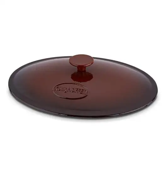 KÖNIGHOFFER Owalna gęsiarka / brytfanna żeliwna brązowa 4 l / emaliowana  