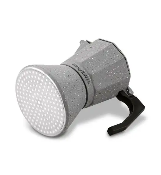 KÖNIGHOFFER GREY STONE MARBLE Kawiarka do espresso 450 ml / aluminium