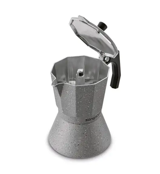 KÖNIGHOFFER GREY STONE MARBLE Kawiarka do espresso 450 ml / aluminium