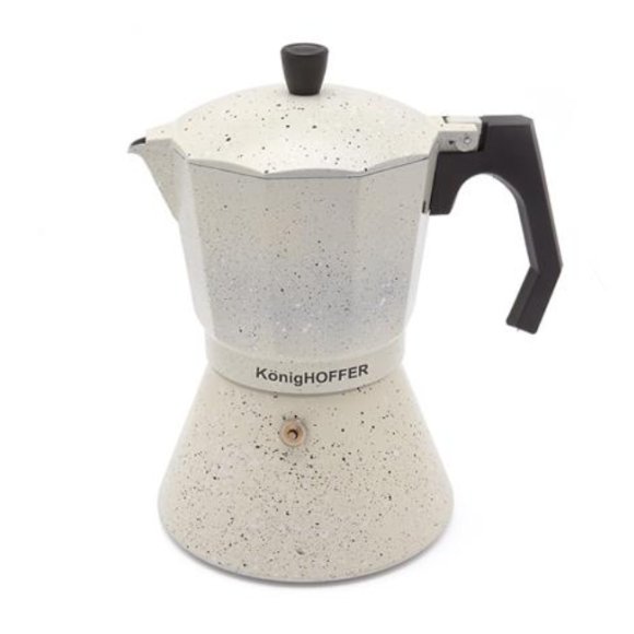 KÖNIGHOFFER VANILLA MARBLE Kawiarka do espresso 450 ml / aluminium