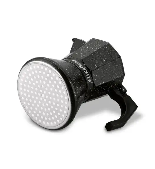 KÖNIGHOFFER BLACK GRANITE MARBLE Kawiarka do espresso 300 ml / aluminium