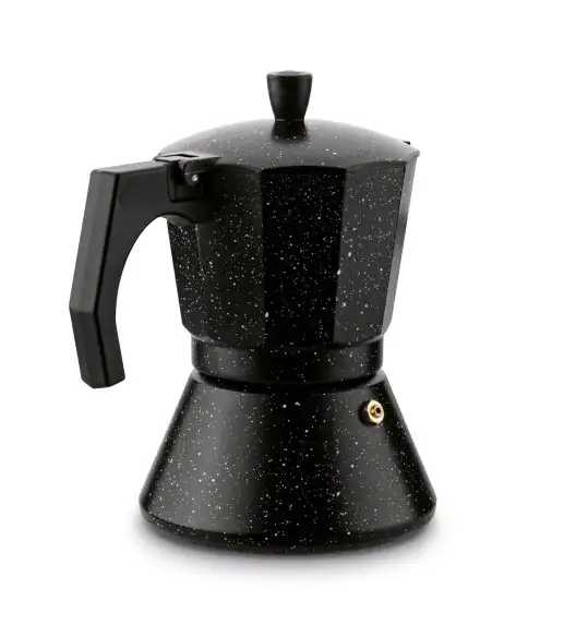 KÖNIGHOFFER BLACK GRANITE MARBLE Kawiarka do espresso 300 ml / aluminium