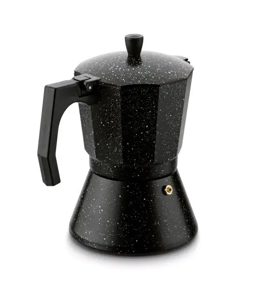 KÖNIGHOFFER BLACK GRANITE MARBLE Kawiarka do espresso 450 ml / aluminium