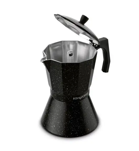 KÖNIGHOFFER BLACK GRANITE MARBLE Kawiarka do espresso 720 ml / 12 filiżanek