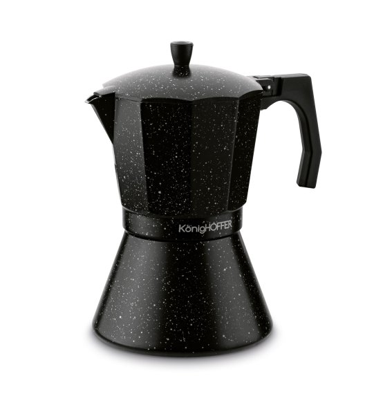 KÖNIGHOFFER BLACK GRANITE MARBLE Kawiarka do espresso 720 ml / 12 filiżanek