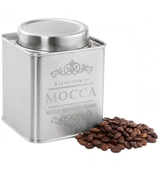 ZASSENHAUS Pojemnik na kawę satynowy MOCCA 250 g / Stal nierdzewna