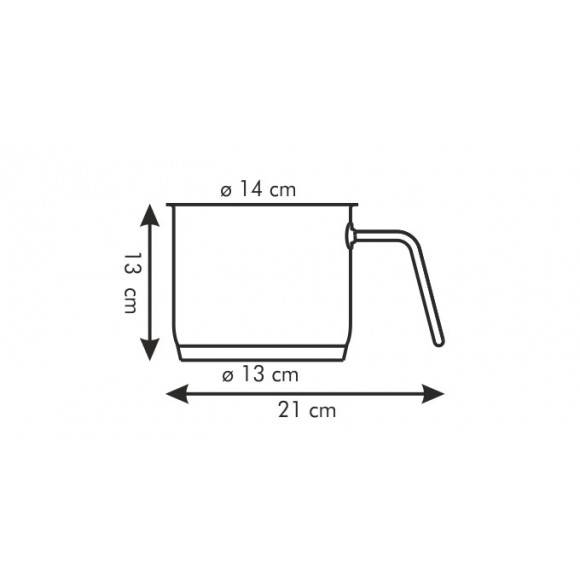 TESCOMA HOME PROFI Garnek do mleka 1,8 l / stal nierdzewna