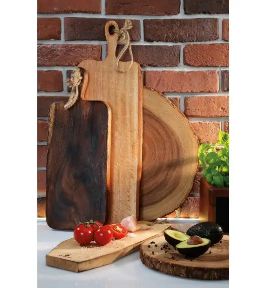 ZASSENHAUS Deska do serwowania z rączką z drewna akacjowego 46 x 18 x 2,5 cm
