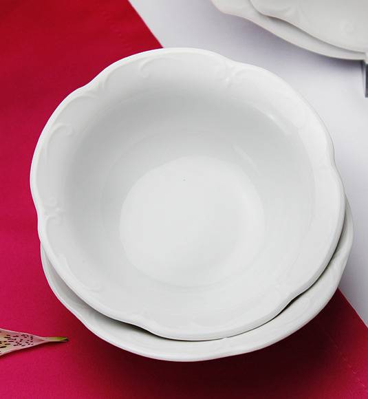 CHODZIEŻ KAMELIA C000 BIAŁA Serwis obiadowy 44 el / 12 osób / polska porcelana