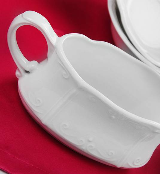 CHODZIEŻ KAMELIA C000 BIAŁA Serwis obiadowy 44 el / 12 osób / polska porcelana