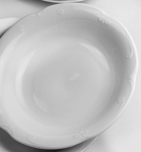 CHODZIEŻ KAMELIA C000 BIAŁA Serwis obiadowy 44 el / 12 osób / polska porcelana