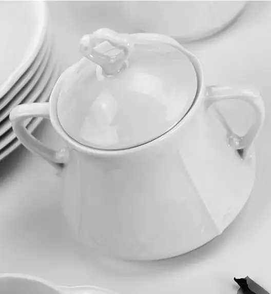 CHODZIEŻ KAMELIA C000 BIAŁA Serwis kawowy 39 el / 12 osób / porcelana