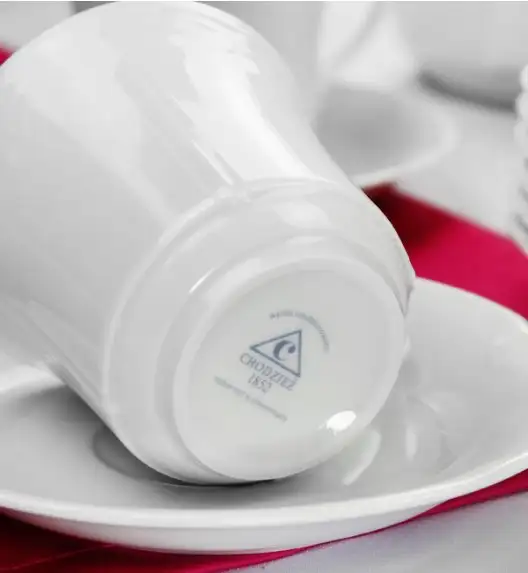 CHODZIEŻ KAMELIA C000 BIAŁA Serwis kawowy 39 el / 12 osób / porcelana