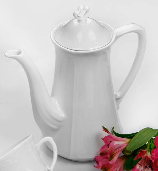 CHODZIEŻ KAMELIA C000 BIAŁA Serwis kawowy 39 el / 12 osób / porcelana