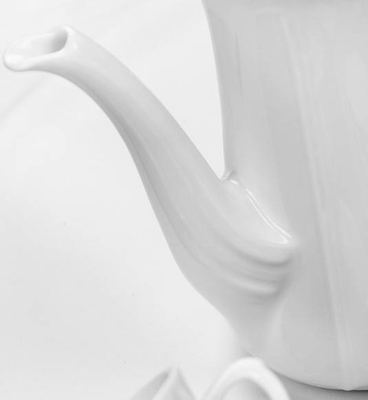 CHODZIEŻ KAMELIA C000 BIAŁA Serwis kawowy 39 el / 12 osób / porcelana