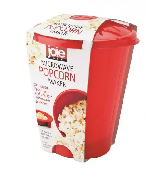 MSC Pojemnik do robienia popcornu 18 cm czerwony / tworzywo sztuczne / FreeForm