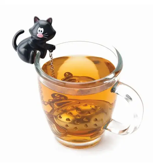 MSC TEA & COFFEE Zaparzaczka do herbaty ⌀4 cm czarny kot