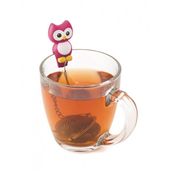 MSC HOOT Zaparzaczka do herbaty ⌀ 4 cm / różowy