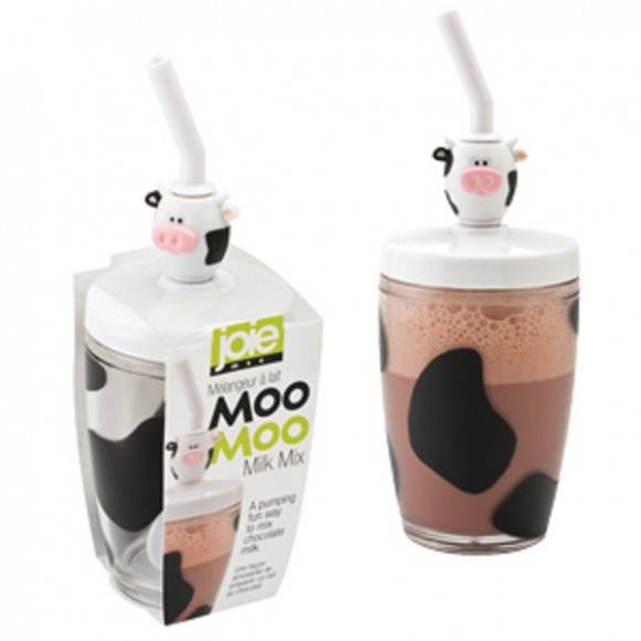 MSC MOO MOO Szklanka do kakao z mieszadłem i słomką 250 ml / FreeForm