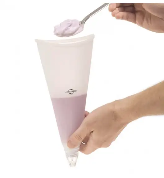 KUCHENPROFI Rękaw silikonowy + 9 końcówek do dekoracji ciast / FreeForm