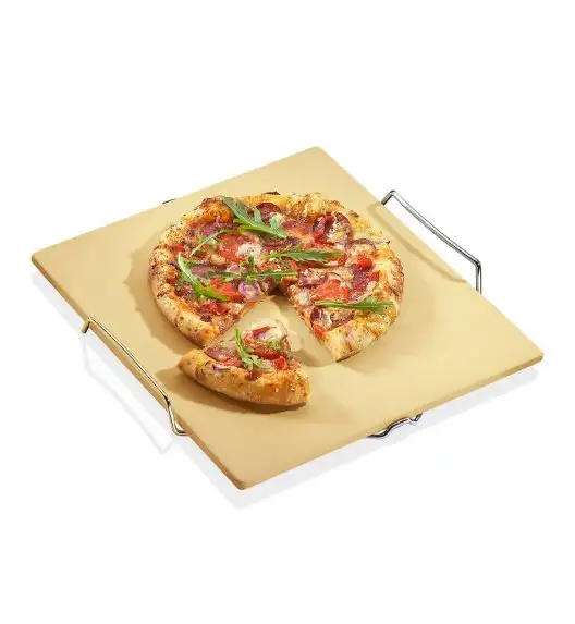 KUCHENPROFI Kamień do pieczenia pizzy na stelażu 38 x 35 cm / FreeForm