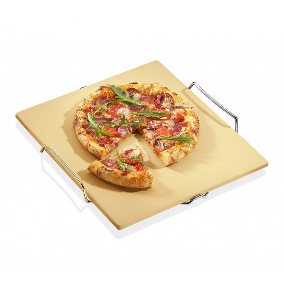 KUCHENPROFI Kamień do pieczenia pizzy na stelażu 38 x 35 cm / FreeForm
