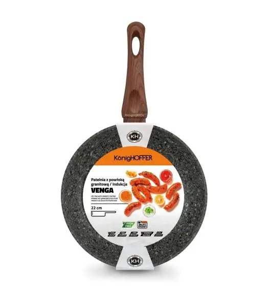 KönigHOFFER VENGA Patelnia granitowa 22 cm non stick / indukcja