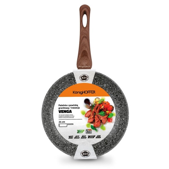 KönigHOFFER VENGA Patelnia granitowa 24 cm non stick / indukcja